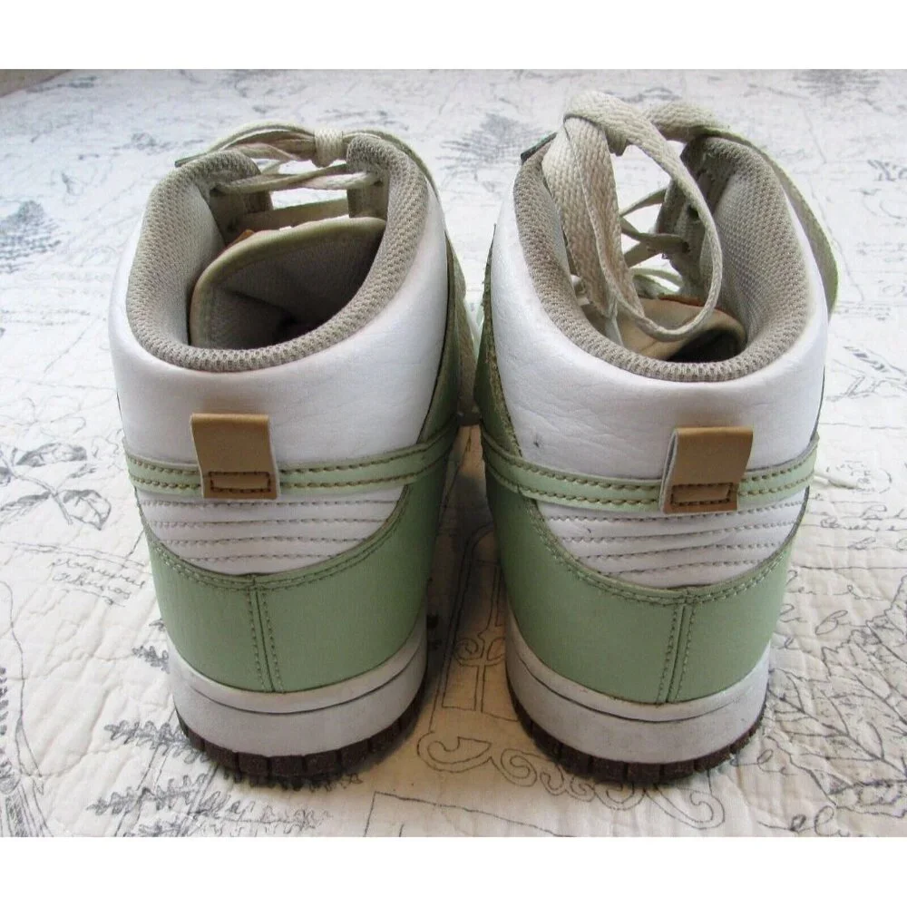 Nike Dunk High SE Inspected By Swoosh Honeydew Men's 9.5 shoes DQ7680-300 - Picture 5 of 6